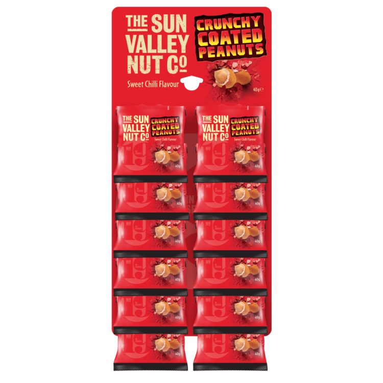 Crunchy Coated Sweet Chilli Peanuts Carded Range